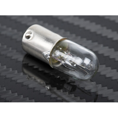 RS PRO BA9s Indicator Light, Clear, 130 V, 20 mA, 3000h
