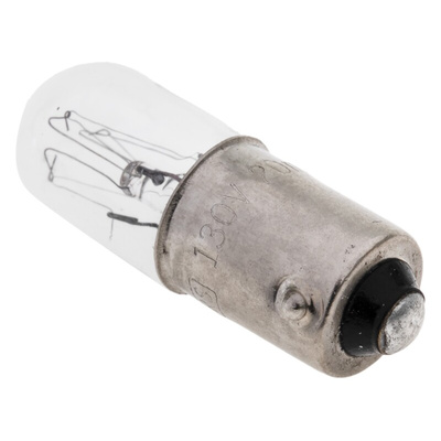 RS PRO BA9s Indicator Light, Clear, 130 V, 20 mA, 3000h