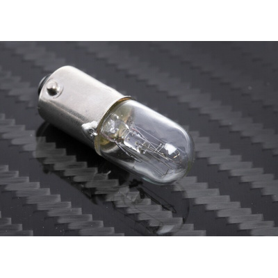 RS PRO BA9s Indicator Light, Clear, 130 V, 20 mA, 3000h