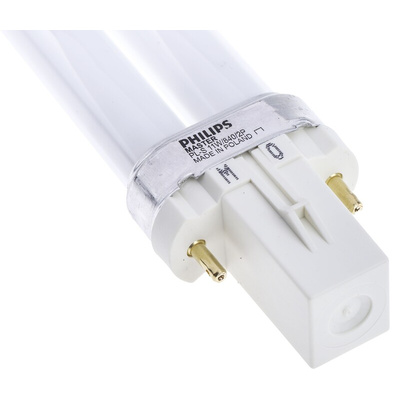 G23 Twin Tube Shape CFL Bulb, 11 W, 4000K, Cool White Colour Tone