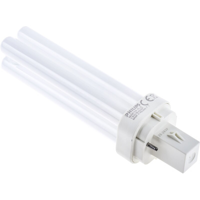 G24d-1 Quad Tube Shape CFL Bulb, 13 W, 4000K, Cool White Colour Tone