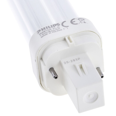 G24d-1 Quad Tube Shape CFL Bulb, 13 W, 4000K, Cool White Colour Tone