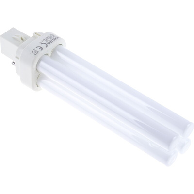 G24d-2 Quad Tube Shape CFL Bulb, 18 W, 4000K, Cool White Colour Tone