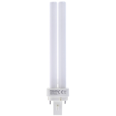 G24d-3 Quad Tube Shape CFL Bulb, 26 W, 4000K, Cool White Colour Tone