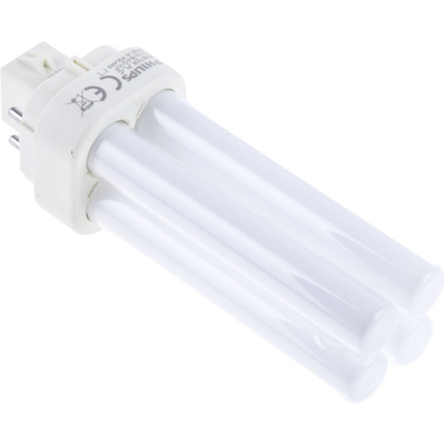 G24q-1 Quad Tube Shape CFL Bulb, 10 W, 4000K, Cool White Colour Tone