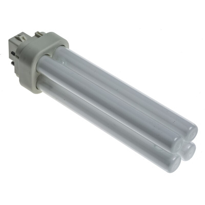 G24q-2 Quad Tube Shape CFL Bulb, 18 W, 4000K, Cool White Colour Tone