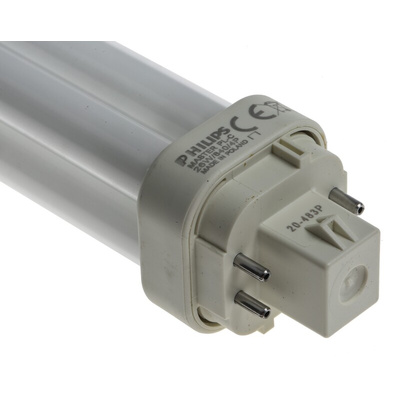 G24q-3 Quad Tube Shape CFL Bulb, 26 W, 4000K, Cool White Colour Tone