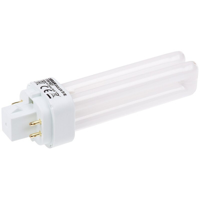 G24q-1 DULUX Quad Tube Shape CFL Bulb, 13 W, 2700K, Extra Warm White Colour Tone