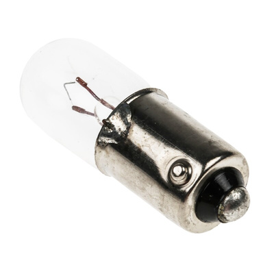 RS PRO BA9s Indicator Light, Clear, 6.5 V, 150 mA, 3000h