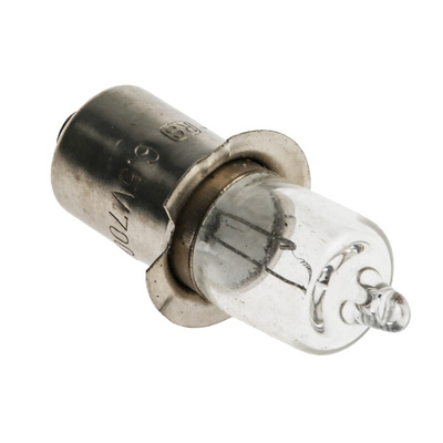 RS PRO 4.55 W Clear Halogen Bulb P13.5s, Mini Candle, 6.5 V, 9.3mm
