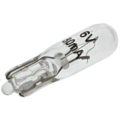 RS PRO Wedge Indicator Light, Clear, 6 V, 80 mA, 5000h