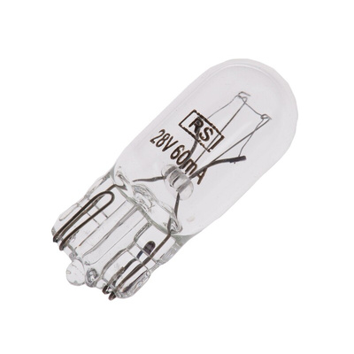 RS PRO Wedge Indicator Light, Clear, 28 V, 60 mA, 5000h