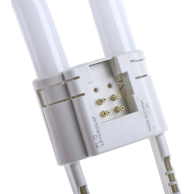 GR10q 2D Shape CFL Bulb, 28 W, 3500K, Warm White Colour Tone