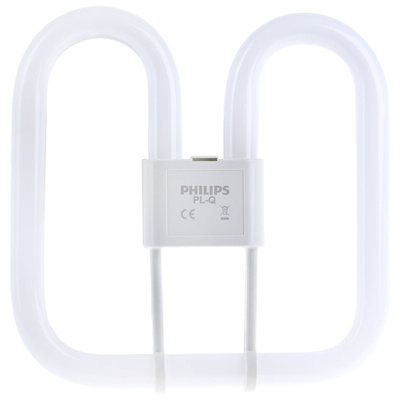 GR10q 2D Shape CFL Bulb, 28 W, 3500K, Warm White Colour Tone