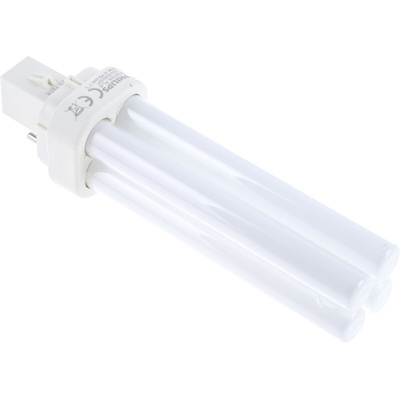 G24d-1 2D Shape CFL Bulb, 13 W, 3000K, Warm White Colour Tone