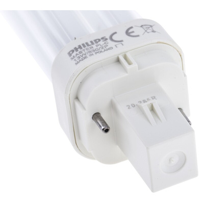 G24d-1 2D Shape CFL Bulb, 13 W, 3000K, Warm White Colour Tone
