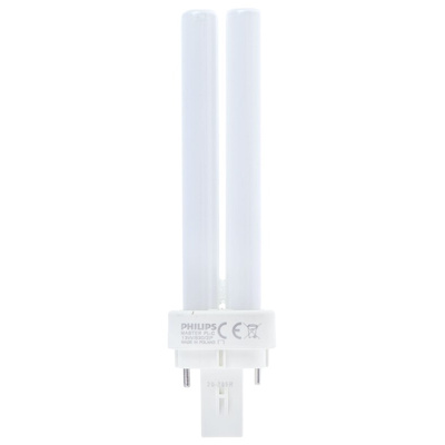 G24d-1 2D Shape CFL Bulb, 13 W, 3000K, Warm White Colour Tone