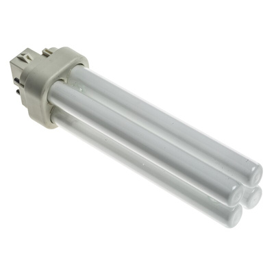 G24q-2 2D Shape CFL Bulb, 18 W, 3000K, Warm White Colour Tone