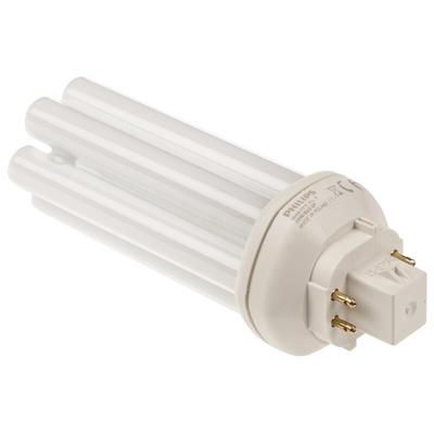 GX24q-3 Six Tube Shape CFL Bulb, 26 W, 4000K, Cool White Colour Tone