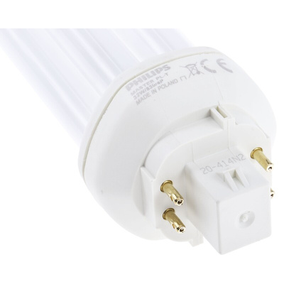 GX24q-3 Six Tube Shape CFL Bulb, 32 W, 3000K, Warm White Colour Tone