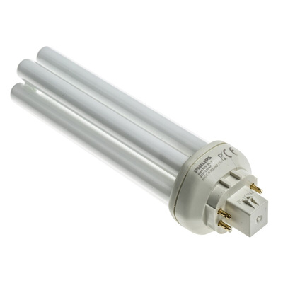 GX24q-4 Six Tube Shape CFL Bulb, 42 W, 4000K, Cool White Colour Tone