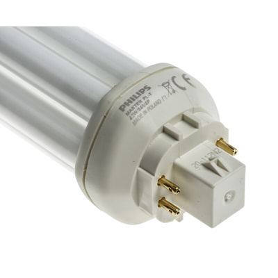 GX24q-4 Six Tube Shape CFL Bulb, 42 W, 4000K, Cool White Colour Tone