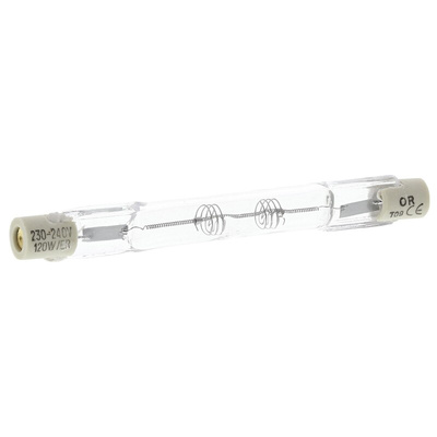Orbitec 120 W Clear Linear Halogen Lamp R7s, Linear, 240 V ac, 8mm
