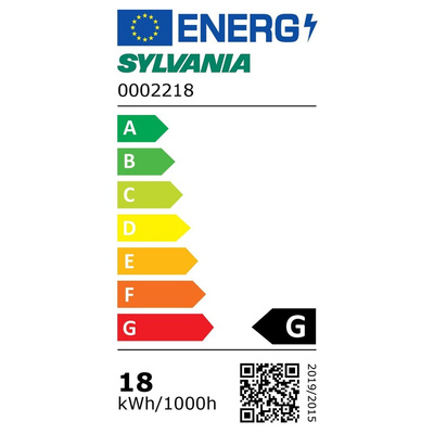 Sylvania 18 W T8 Fluorescent Tube, 1000 lm, 600mm, G13