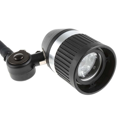 RS PRO LED Machine Light, 100 → 277 V ac, 3 W, Flexible Neck, 520mm Arm Length