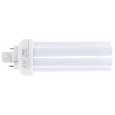 GX24q-3 Quad Tube Shape CFL Bulb, 32 W, 4000K, Cool White Colour Tone