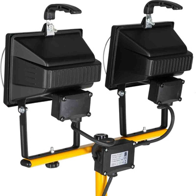 RS PRO Halogen Work Light Type E - Schuko Plug, 400 W, 220 → 240 V