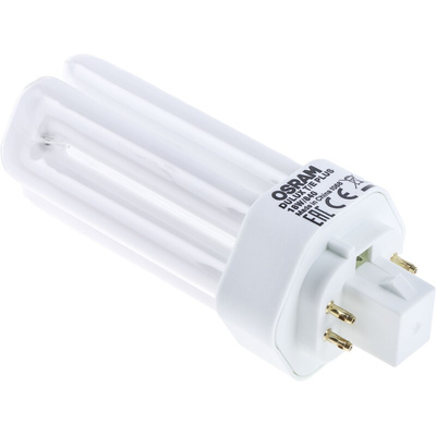 GX24q DULUX Triple Tube Shape CFL Bulb, 18 W, 4000K, Cool White Colour Tone