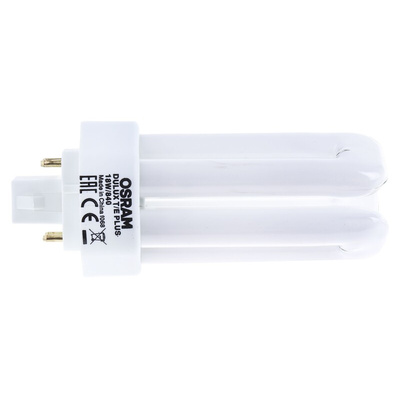GX24q DULUX Triple Tube Shape CFL Bulb, 18 W, 4000K, Cool White Colour Tone