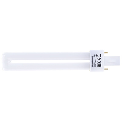 G23 DULUX Quad Tube Shape CFL Bulb, 9 W, 3000K, Warm White Colour Tone
