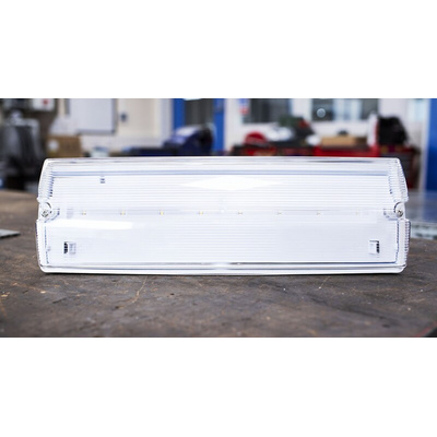 RS PRO LED Emergency Lighting, Bulkhead, 3 W, Maintained