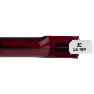 RS PRO 1300 W R7S Infrared (IR) Heat Lamp 254 mm, 230 V