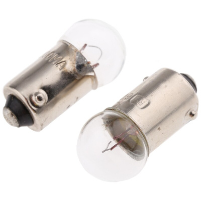 RS PRO BA9s Indicator Light, Clear, 6 V, 300 mA, 4000h