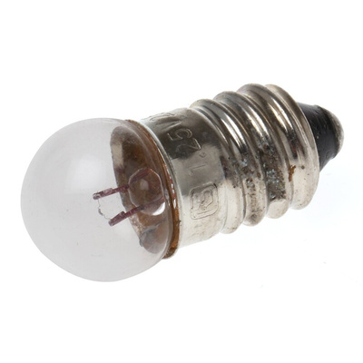 RS PRO E10 Indicator Light, Clear, 1.25 V, 250 mA, 10h