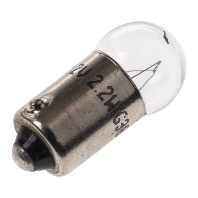 RS PRO BA9s Indicator Light, Clear, 12 V, 183 mA, 4000h