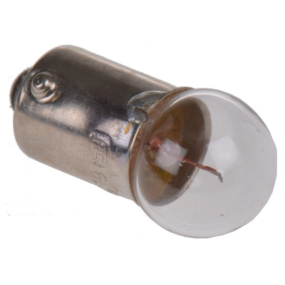 RS PRO BA9s Indicator Light, Clear, 6.5 V, 300 mA, 4000h