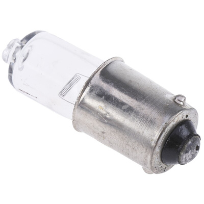RS PRO BA9s Indicator Light, Clear, 12 V, 1.25 A, 200h