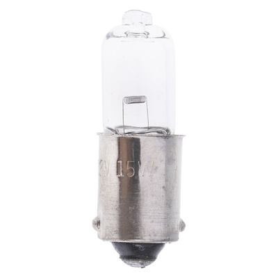 RS PRO BA9s Indicator Light, Clear, 12 V, 1.25 A, 200h