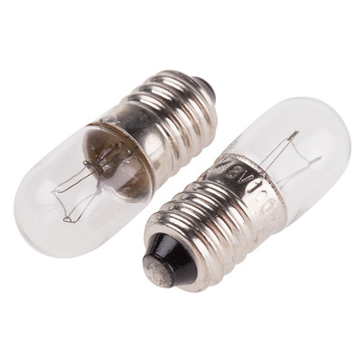 RS PRO E10 Indicator Light, Clear, 48 V, 100 mA, 1000h