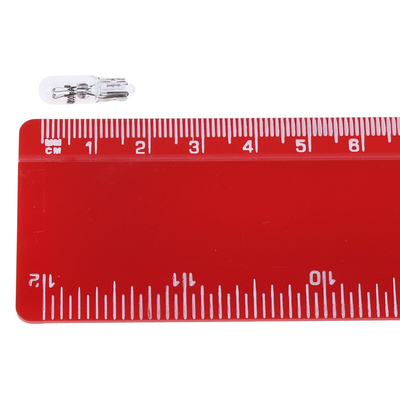 RS PRO Wedge Indicator Light, Clear, 6.3 V ac/dc, 200 mA, 20000h
