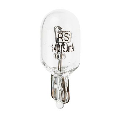 RS PRO Wedge Indicator Light, Clear, 14 V, 190 mA, 4000h
