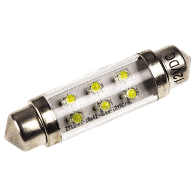 JKL Components LED Car Bulb, White, Festoon shape