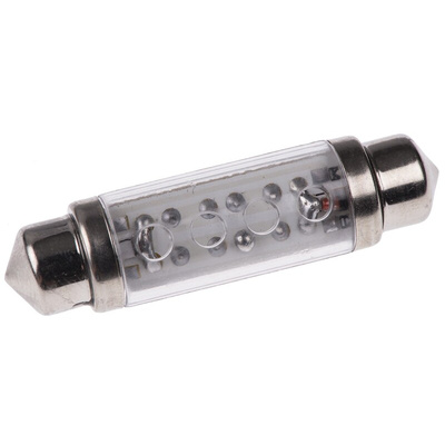 JKL Components LED Car Bulb, Red, Festoon shape