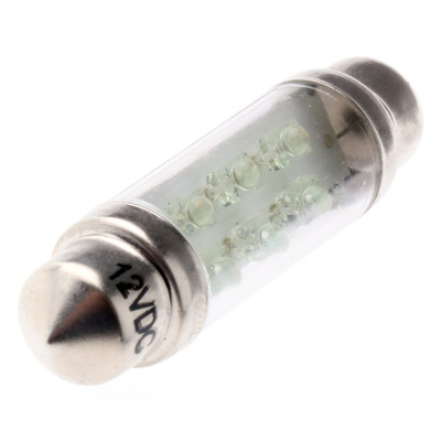 JKL Components LED Car Bulb, Green, Festoon shape