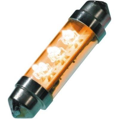 JKL Components LED Car Bulb, Yellow, Festoon shape