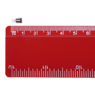RS PRO Midget Flange Indicator Light, Clear, 5 V, 60 mA, 5000h